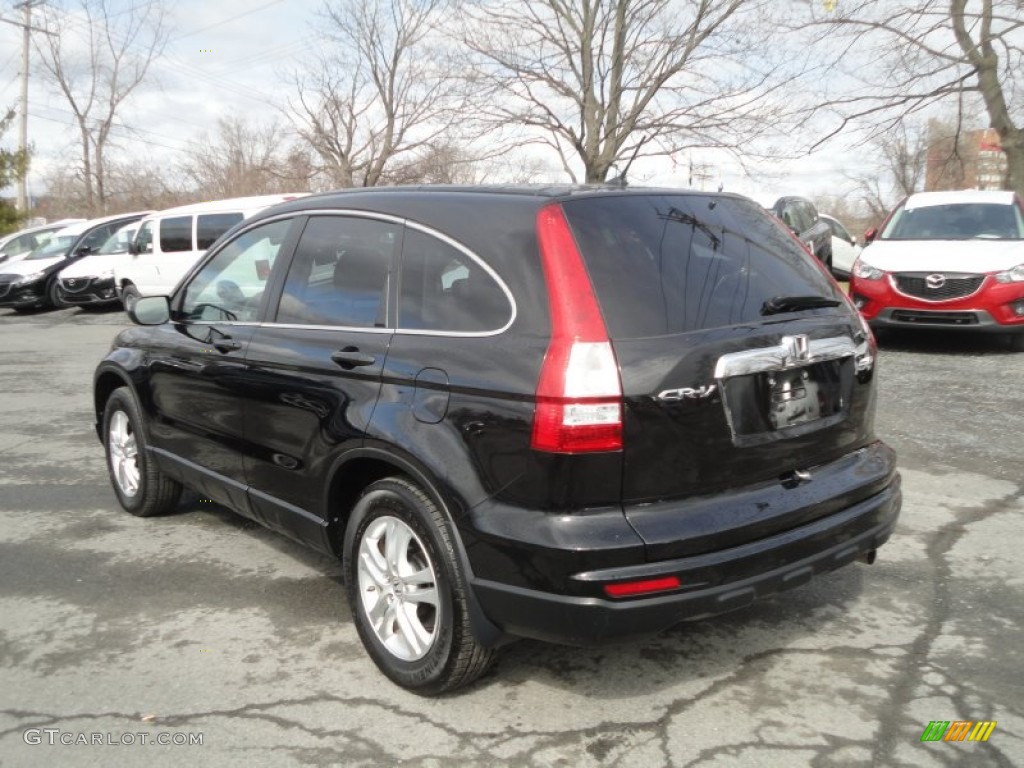 2010 CR-V LX AWD - Crystal Black Pearl / Black photo #3