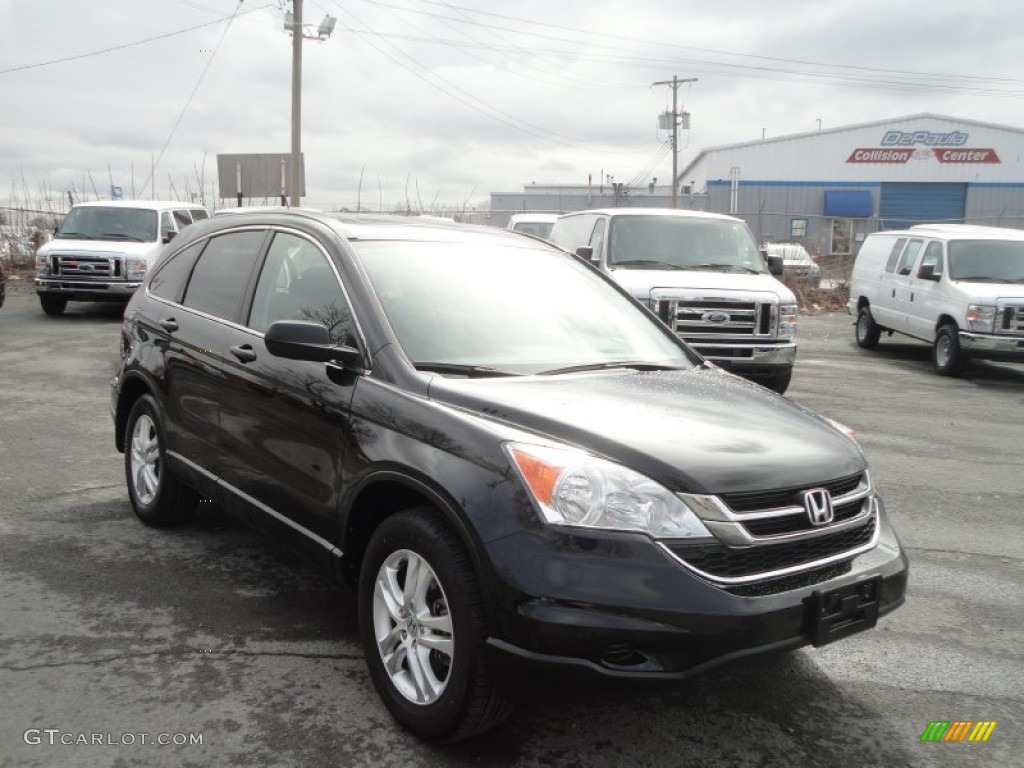 2010 CR-V LX AWD - Crystal Black Pearl / Black photo #7