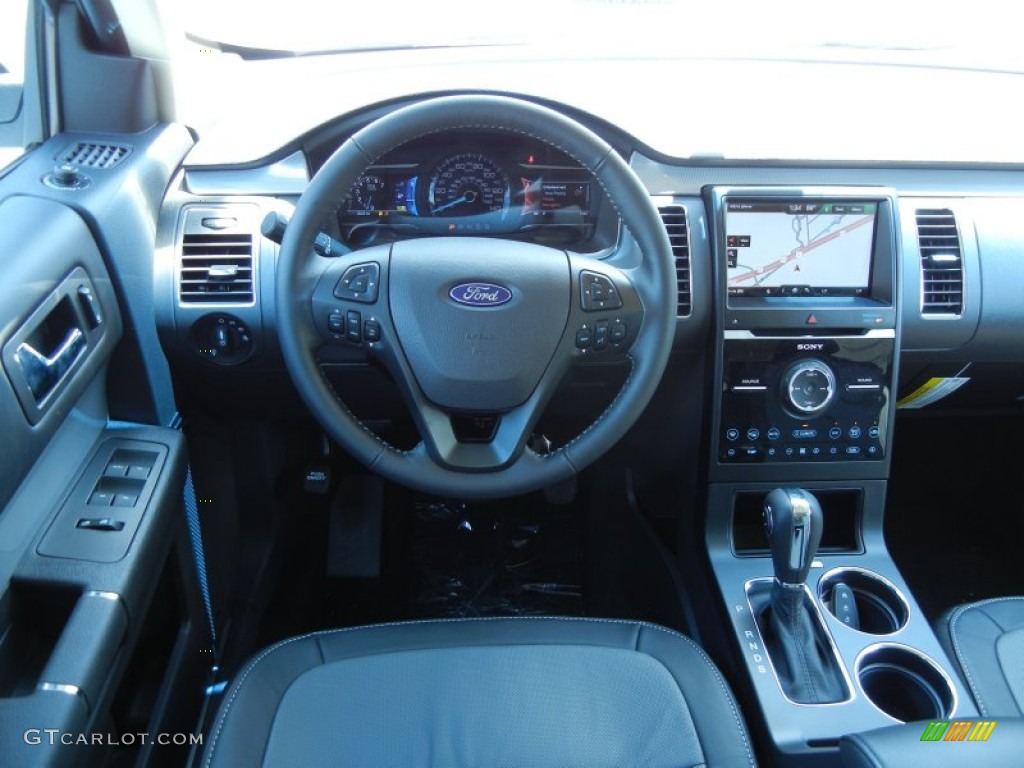 2013 Ford Flex Limited Charcoal Black Dashboard Photo #79953888