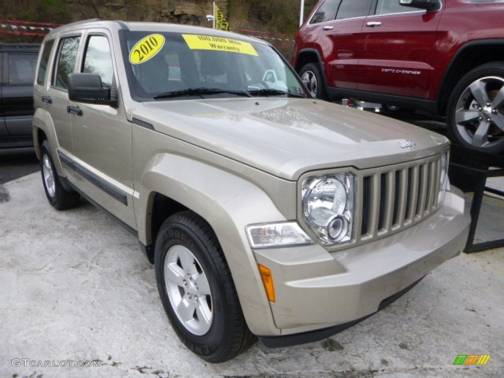 Light Sandstone Pearl 2010 Jeep Liberty Sport 4x4 Exterior Photo #79953923