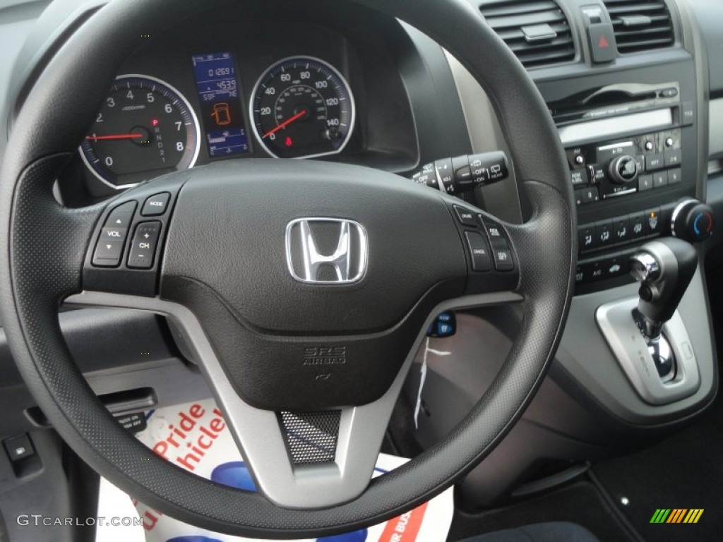 2010 Honda CR-V LX AWD Black Steering Wheel Photo #79954076