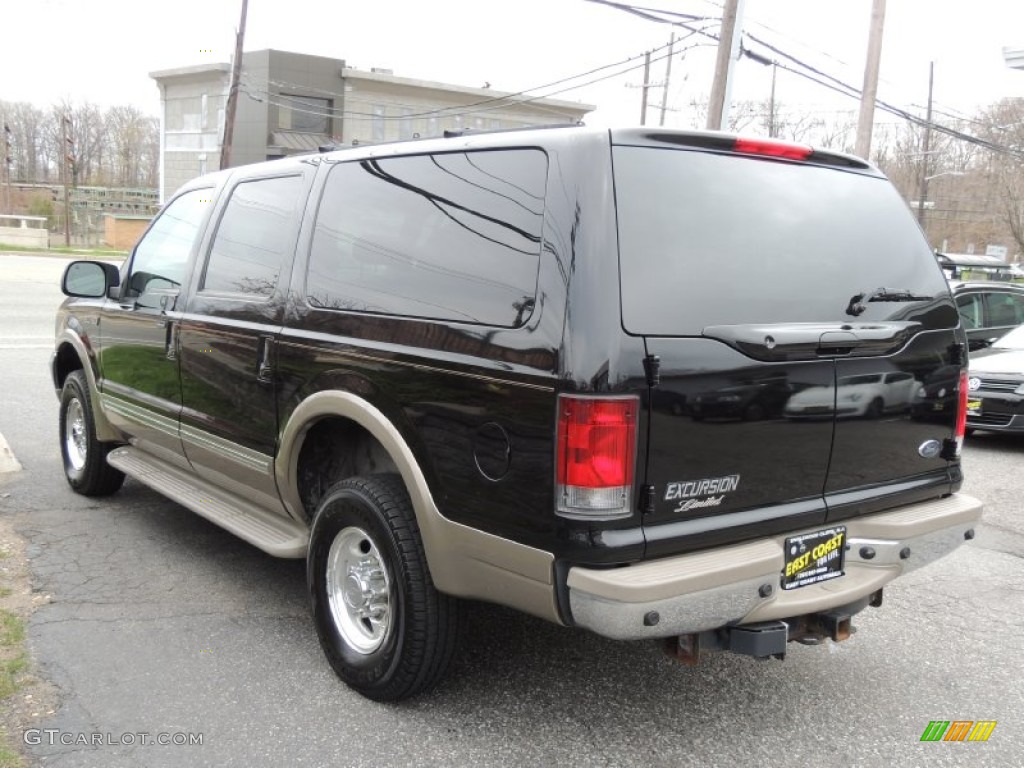 2002 Excursion Limited 4x4 - Black / Medium Parchment photo #7