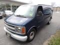 2001 Indigo Blue Metallic Chevrolet Express 1500 Passenger Van  photo #3