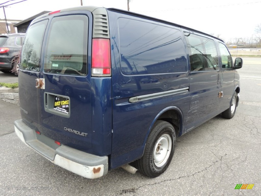 2001 Express 1500 Passenger Van - Indigo Blue Metallic / Neutral photo #4