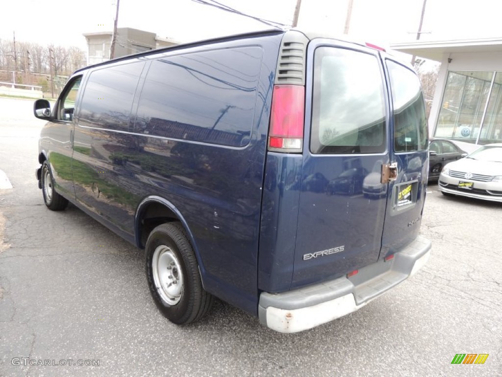 2001 Express 1500 Passenger Van - Indigo Blue Metallic / Neutral photo #7
