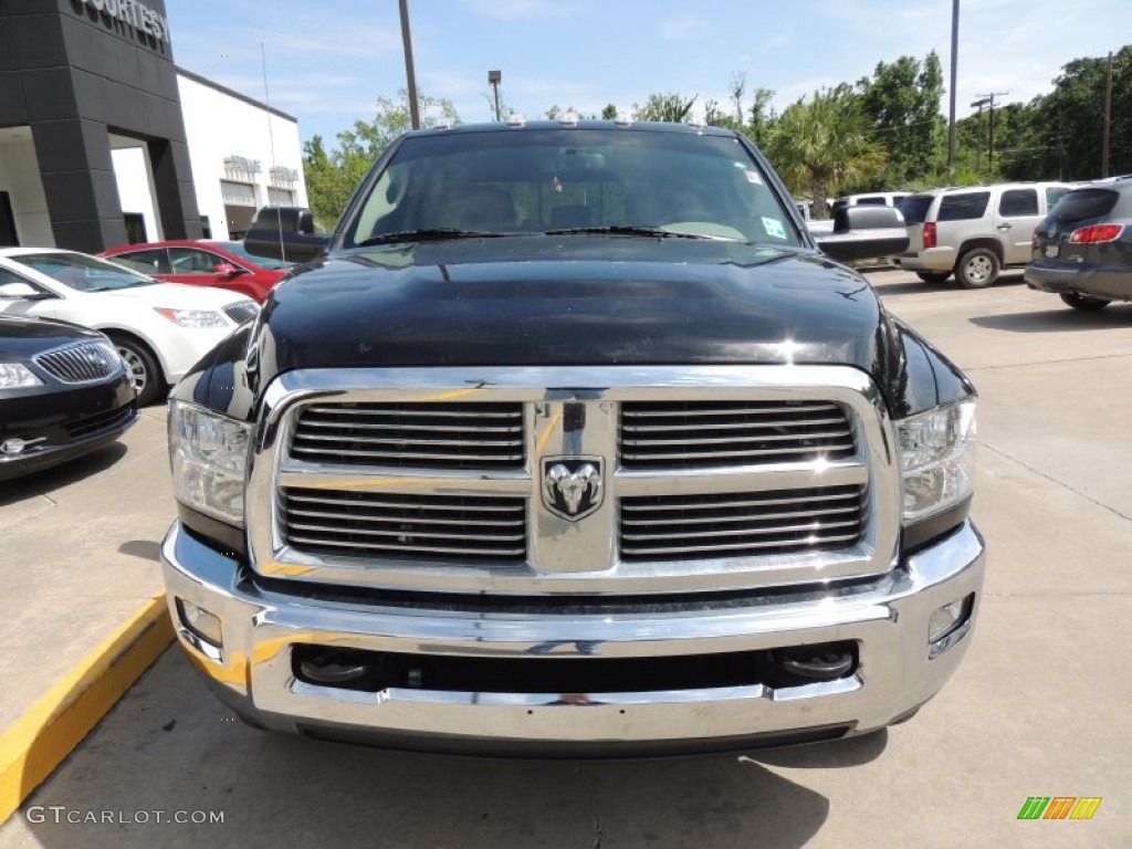2012 Ram 3500 HD Big Horn Mega Cab 4x4 Dually - Black / Dark Slate/Medium Graystone photo #2