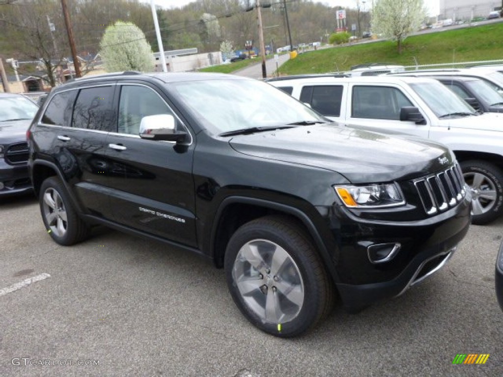 2014 Grand Cherokee Limited 4x4 - Black Forest Green Pearl / New Zealand Black/Light Frost photo #5