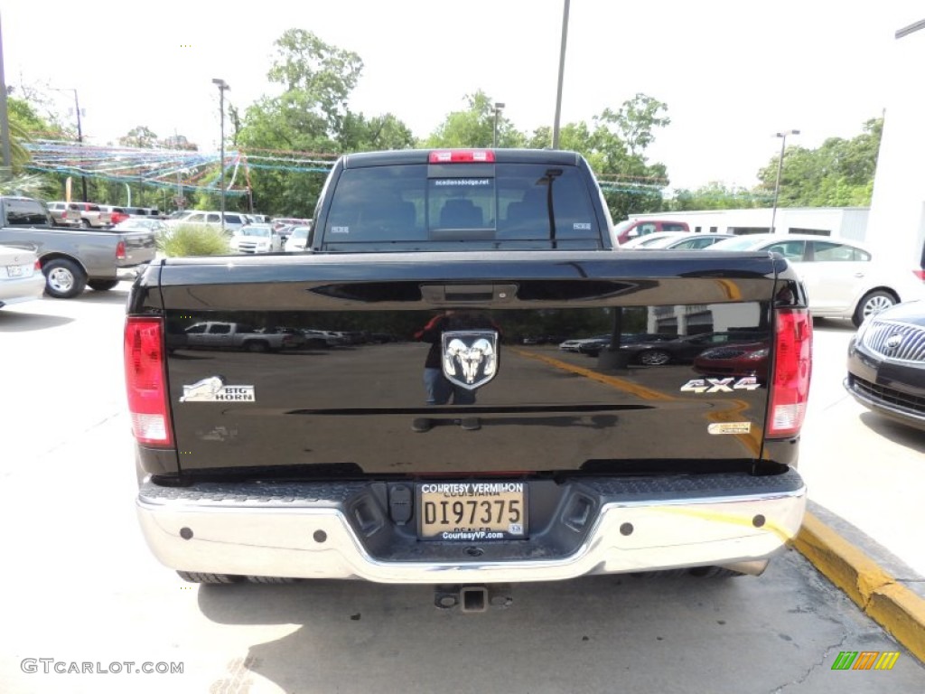 2012 Ram 3500 HD Big Horn Mega Cab 4x4 Dually - Black / Dark Slate/Medium Graystone photo #4