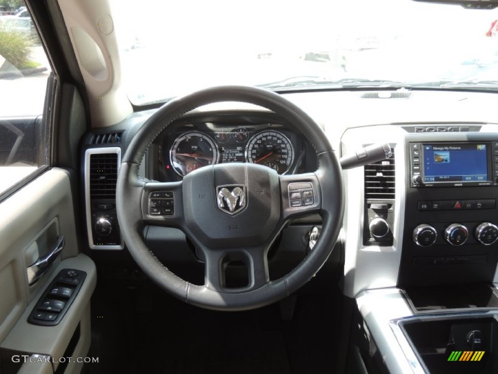 2012 Ram 3500 HD Big Horn Mega Cab 4x4 Dually - Black / Dark Slate/Medium Graystone photo #6