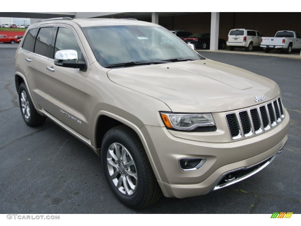 2014 Grand Cherokee Overland 4x4 - Cashmere Pearl / Overland Nepal Jeep Brown Light Frost photo #1