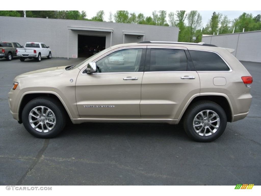 Cashmere Pearl 2014 Jeep Grand Cherokee Overland 4x4 Exterior Photo #79955634