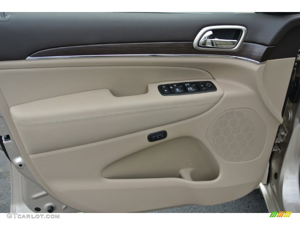 2014 Jeep Grand Cherokee Overland 4x4 Overland Nepal Jeep Brown Light Frost Door Panel Photo #79955763