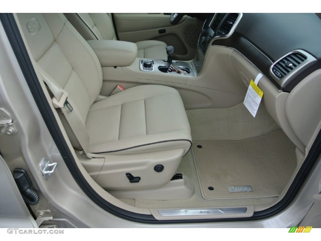 2014 Grand Cherokee Overland 4x4 - Cashmere Pearl / Overland Nepal Jeep Brown Light Frost photo #23