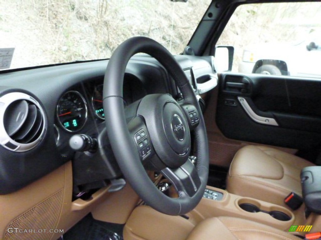 2013 Wrangler Unlimited Sahara 4x4 - Rugged Brown Pearl / Black/Dark Saddle photo #15