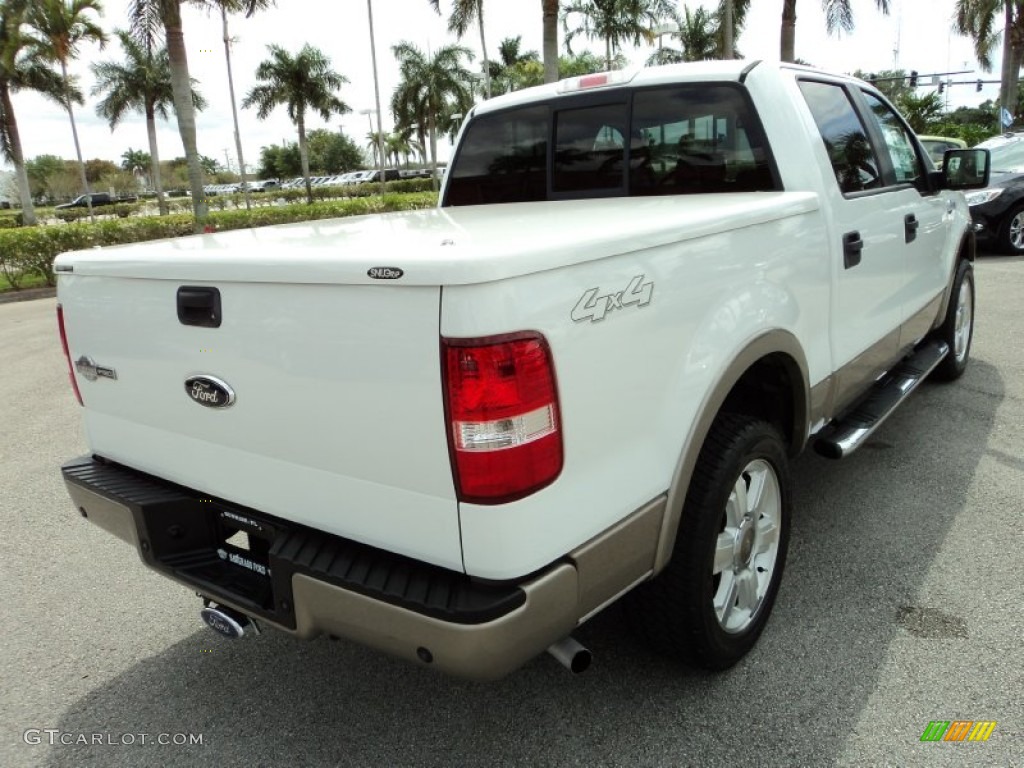 2006 F150 King Ranch SuperCrew 4x4 - Oxford White / Castano Brown Leather photo #6