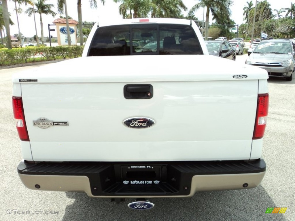 2006 F150 King Ranch SuperCrew 4x4 - Oxford White / Castano Brown Leather photo #7