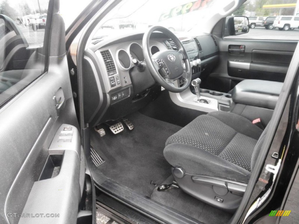 Black Interior 2010 Toyota Tundra Double Cab 4x4 Photo #79958177