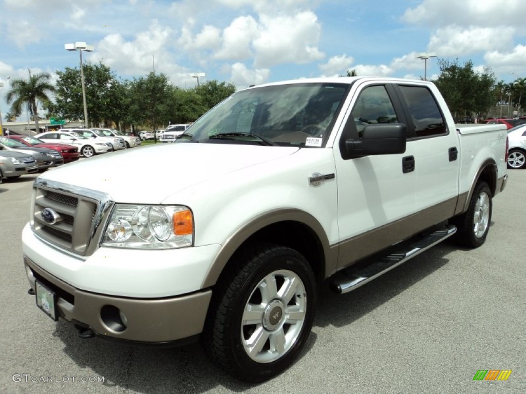 2006 F150 King Ranch SuperCrew 4x4 - Oxford White / Castano Brown Leather photo #15