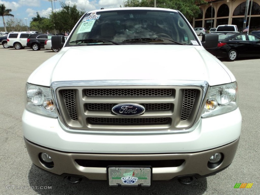 2006 F150 King Ranch SuperCrew 4x4 - Oxford White / Castano Brown Leather photo #17