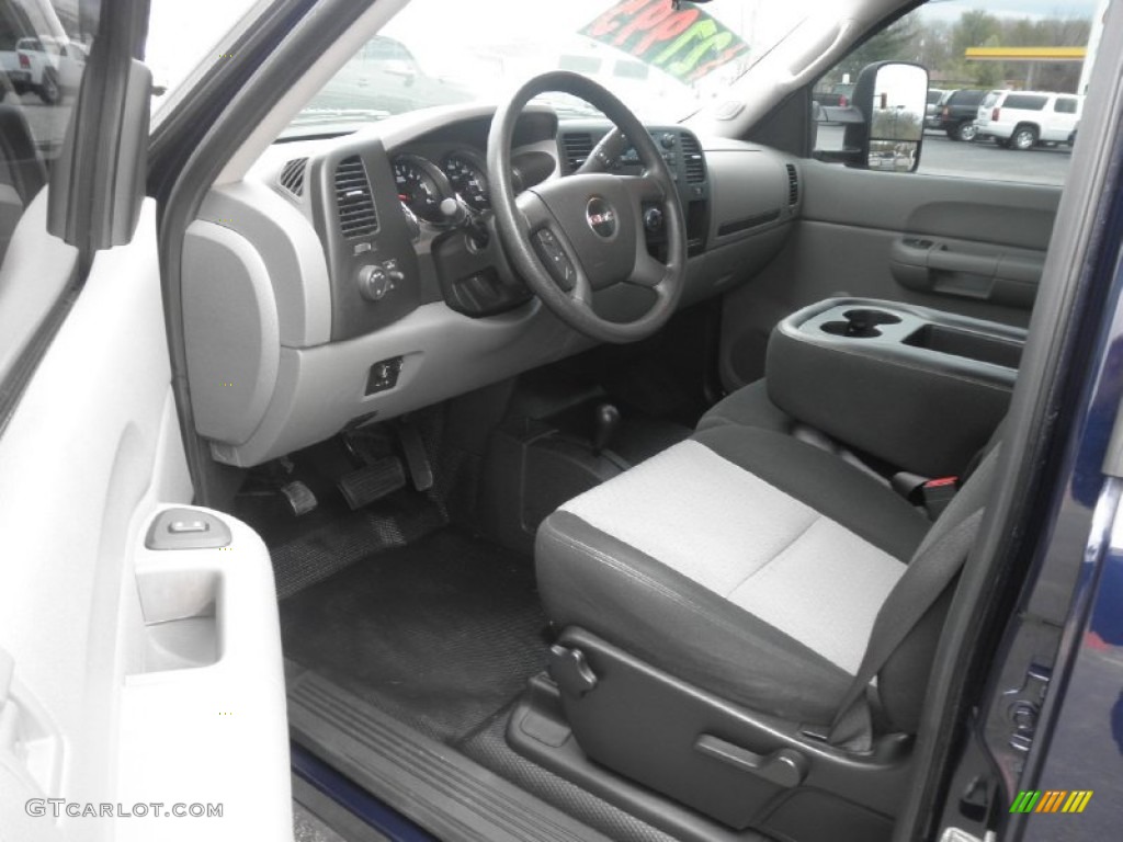 2009 Sierra 2500HD Work Truck Crew Cab 4x4 - Midnight Blue Metallic / Dark Titanium photo #6