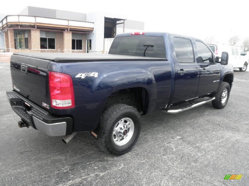 2009 Sierra 2500HD Work Truck Crew Cab 4x4 - Midnight Blue Metallic / Dark Titanium photo #23