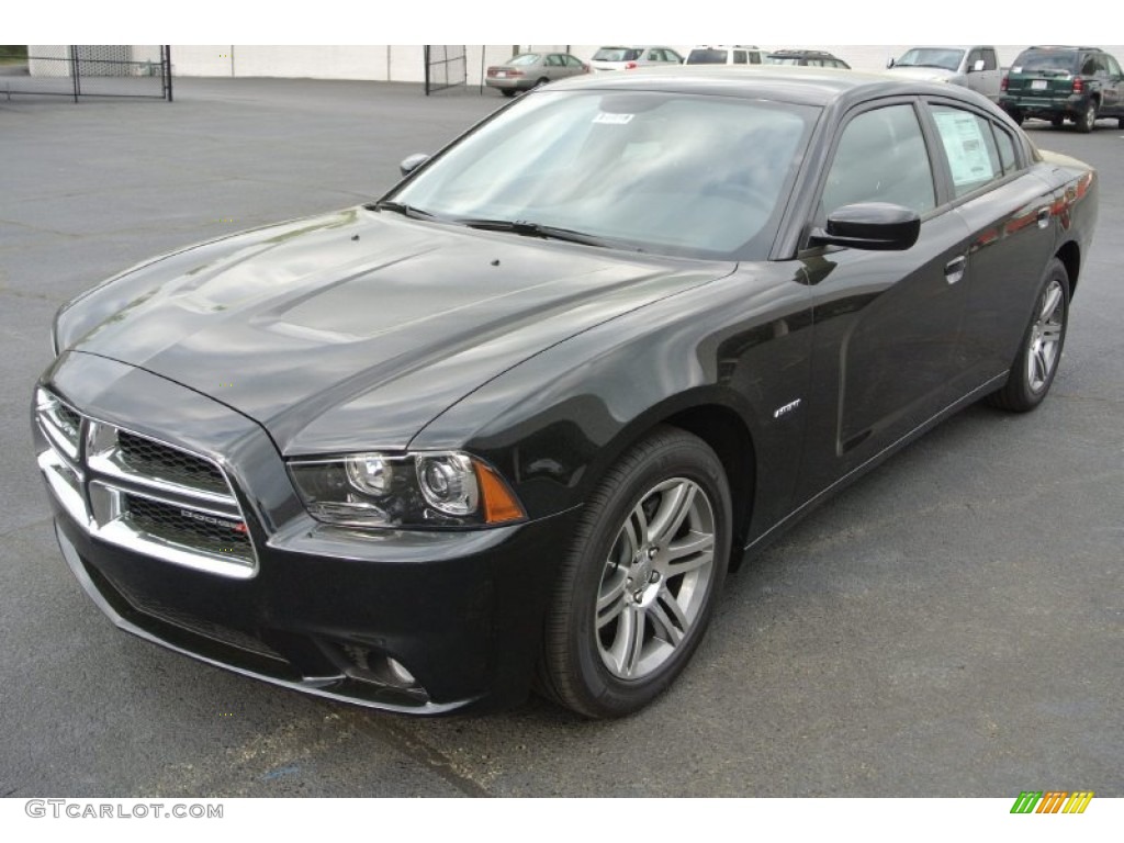 Phantom Black Tri-Coat Pearl 2013 Dodge Charger R/T Exterior Photo #79960140