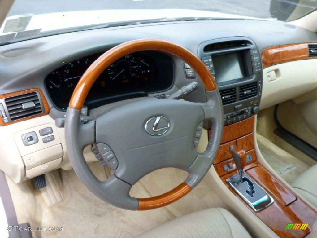 2005 Lexus LS 430 Sedan Cashmere Dashboard Photo #79960289