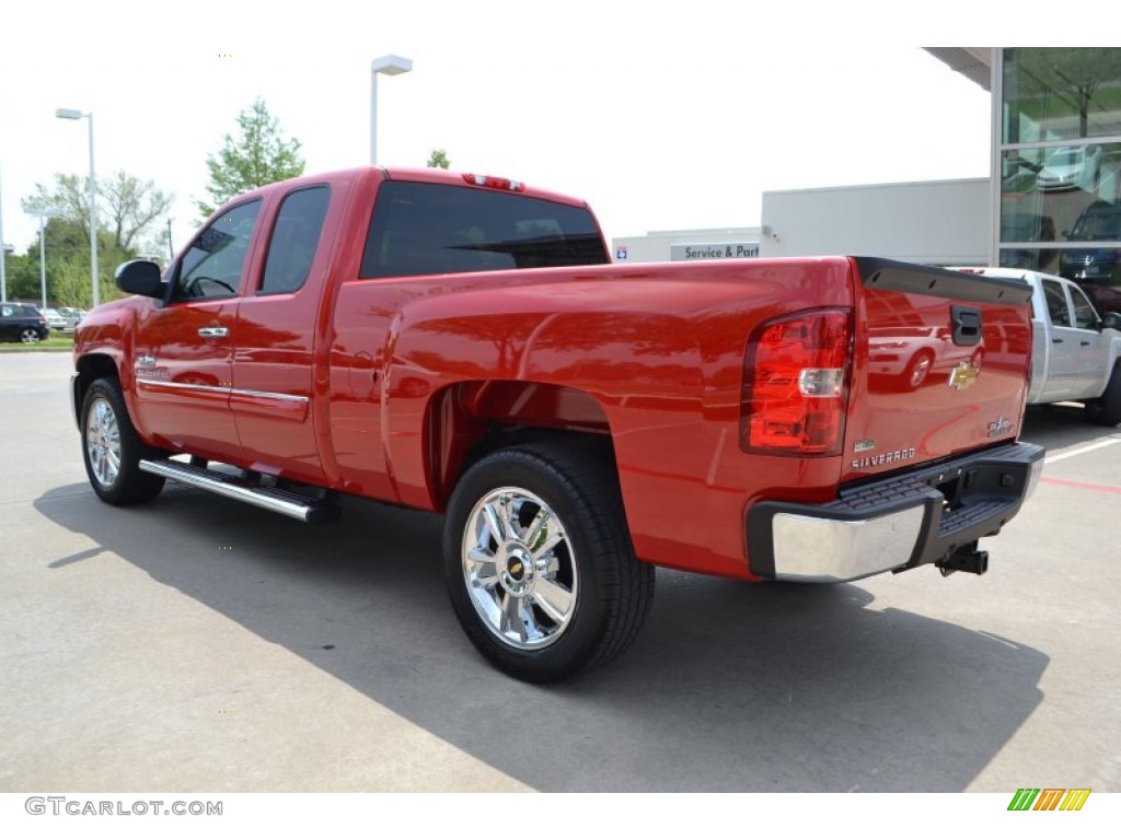 2012 Silverado 1500 LT Extended Cab - Victory Red / Ebony photo #3