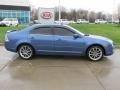 2009 Sport Blue Metallic Ford Fusion SEL V6 Blue Suede  photo #2