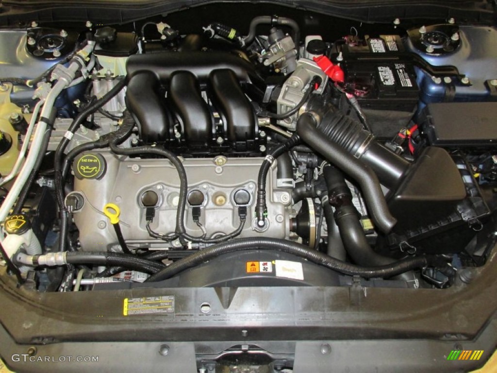 2009 Ford Fusion SEL V6 Blue Suede 3.0 Liter DOHC 24-Valve Duratec V6 Engine Photo #79961306