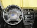 Alcantara Blue Suede/Charcoal Black Leather 2009 Ford Fusion SEL V6 Blue Suede Dashboard