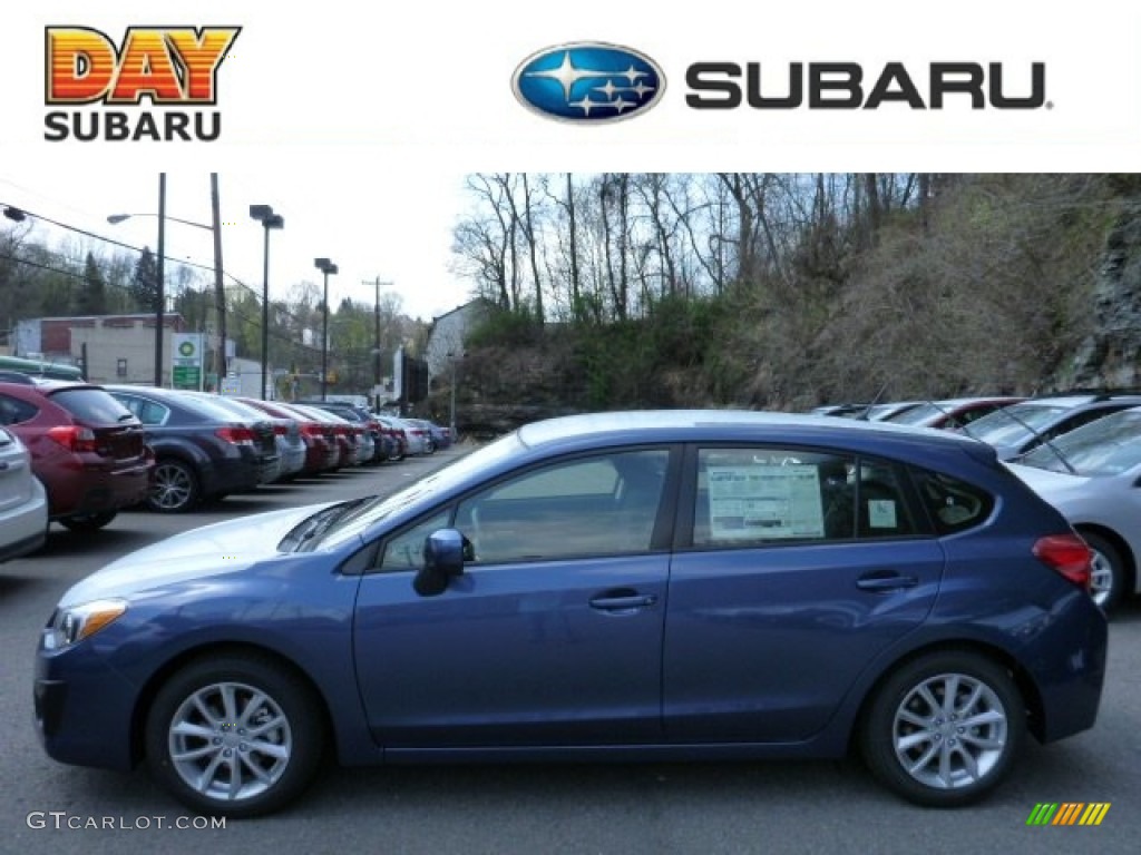 2013 Impreza 2.0i Premium 5 Door - Marine Blue Pearl / Black photo #1