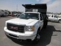 Summit White - Sierra 3500HD Regular Cab 4x4 Dump Truck Photo No. 3