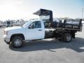 Summit White - Sierra 3500HD Regular Cab 4x4 Dump Truck Photo No. 4