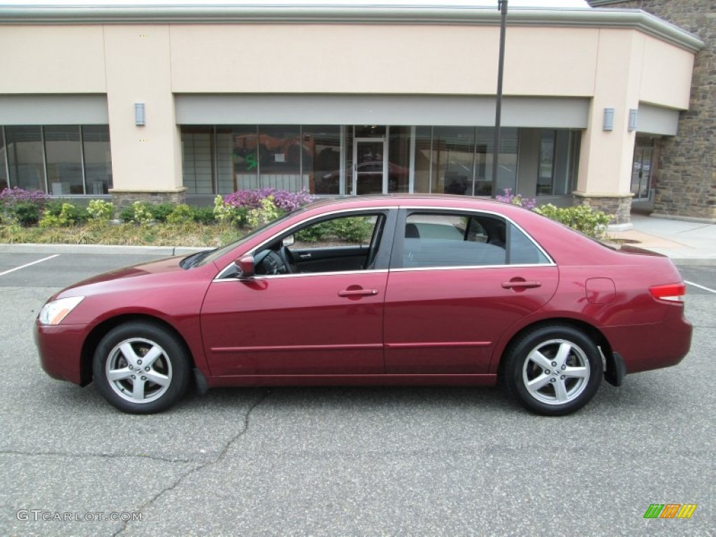 2003 Accord EX Sedan - Redondo Red Pearl / Gray photo #2