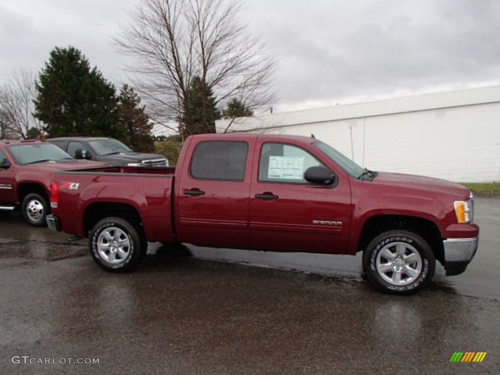 2013 Sierra 1500 SLE Crew Cab 4x4 - Sonoma Red Metallic / Ebony photo #5
