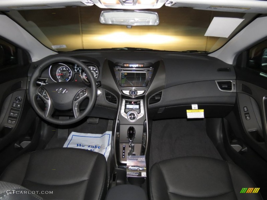 2013 Elantra Limited - Sparkling Ruby / Black photo #3