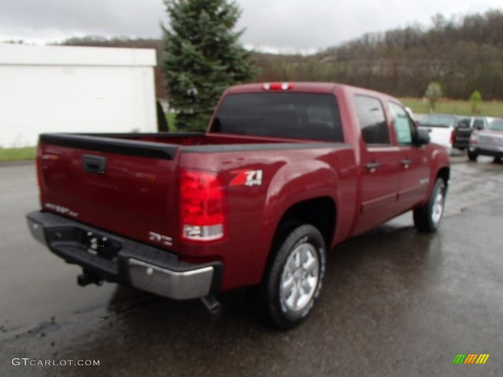 2013 Sierra 1500 SLE Crew Cab 4x4 - Sonoma Red Metallic / Ebony photo #6