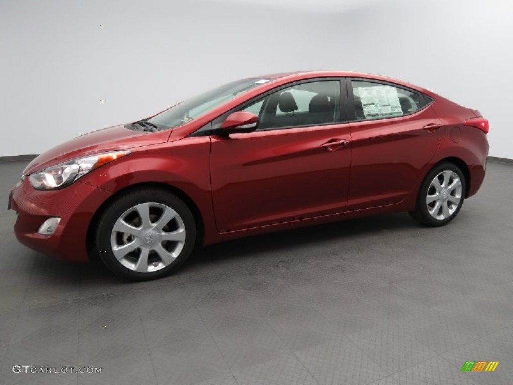 2013 Elantra Limited - Sparkling Ruby / Black photo #1