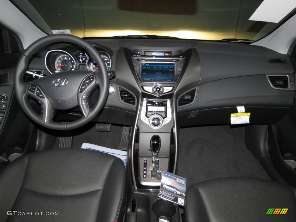 2013 Elantra Limited - Sparkling Ruby / Black photo #3