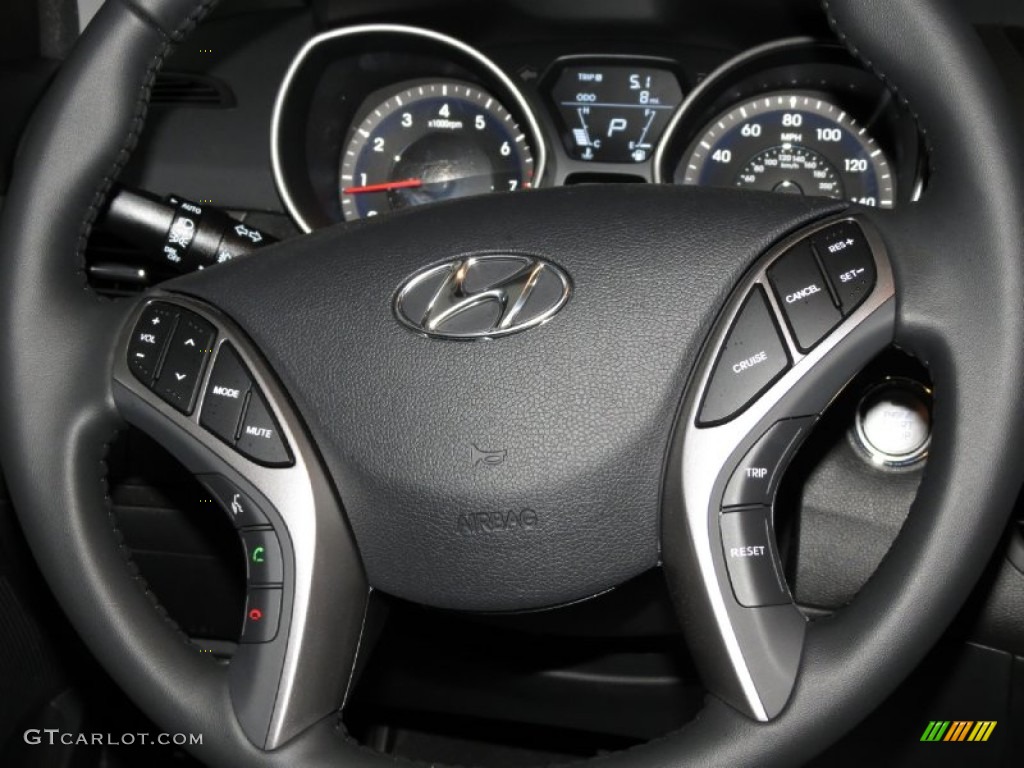 2013 Elantra Limited - Sparkling Ruby / Black photo #4