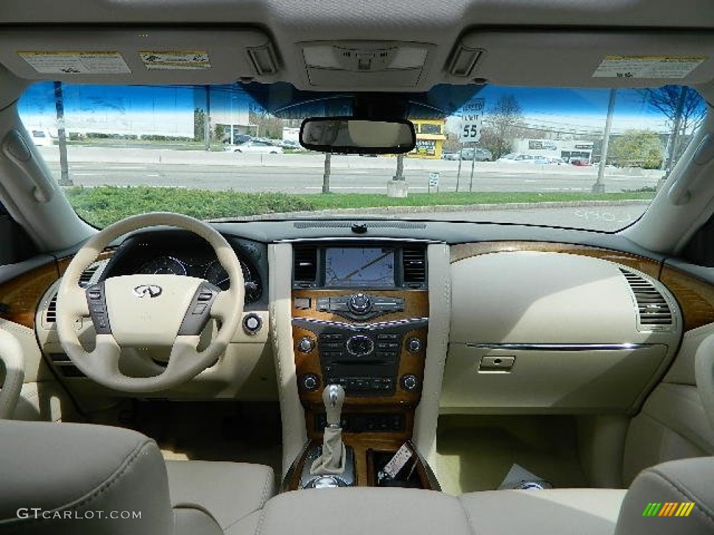 2012 Infiniti QX 56 4WD Wheat Dashboard Photo #79965705