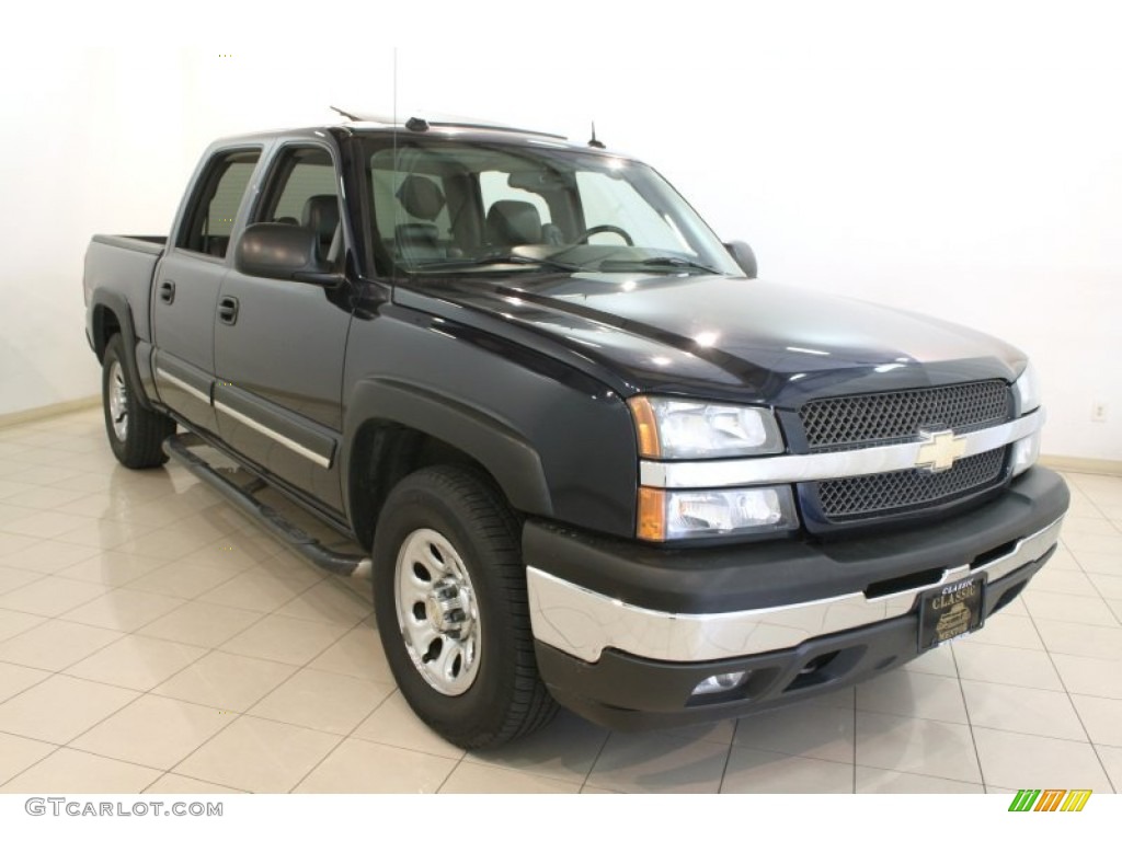 2005 Silverado 1500 LT Crew Cab 4x4 - Dark Blue Metallic / Dark Charcoal photo #1