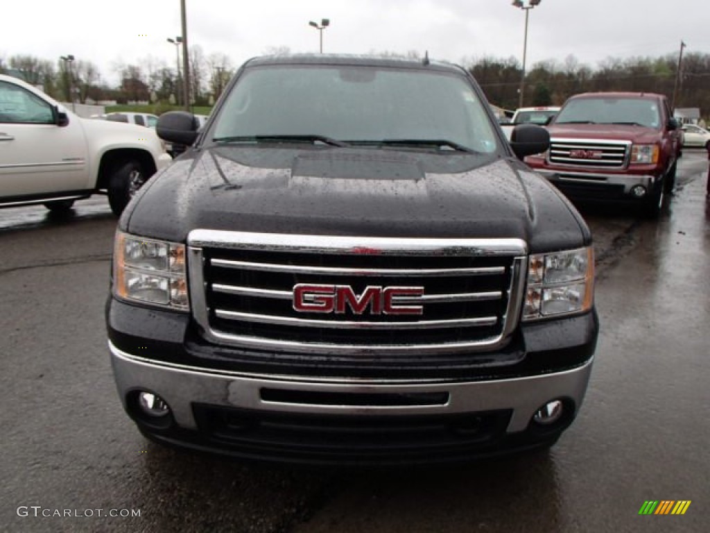 2013 Sierra 1500 SLE Crew Cab 4x4 - Onyx Black / Ebony photo #3