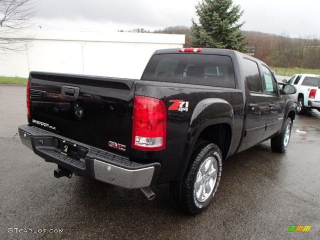 2013 Sierra 1500 SLE Crew Cab 4x4 - Onyx Black / Ebony photo #6