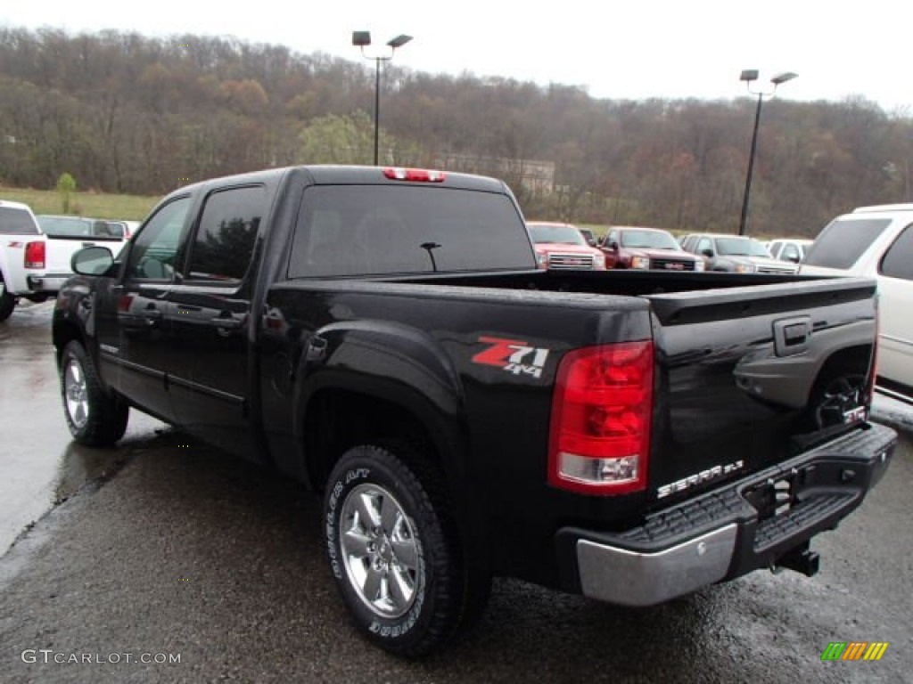 2013 Sierra 1500 SLE Crew Cab 4x4 - Onyx Black / Ebony photo #8