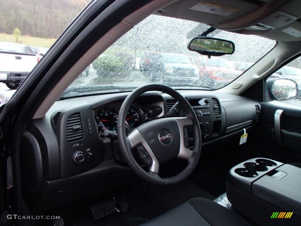 2013 Sierra 1500 SLE Crew Cab 4x4 - Onyx Black / Ebony photo #10