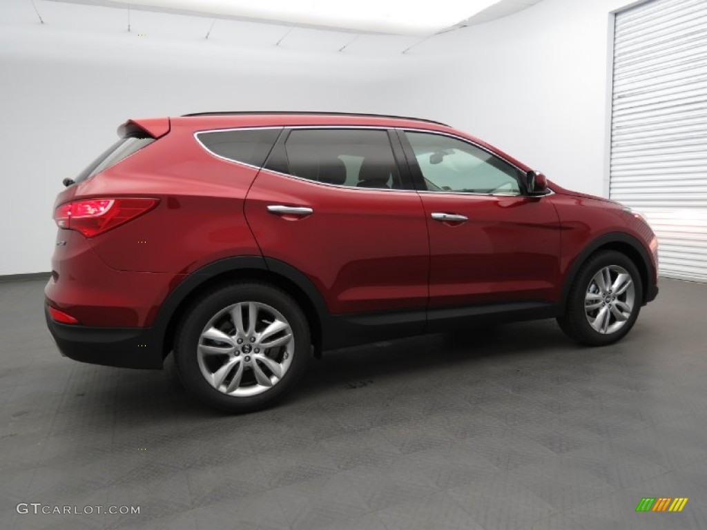 2013 Santa Fe Sport 2.0T - Serrano Red / Beige photo #2