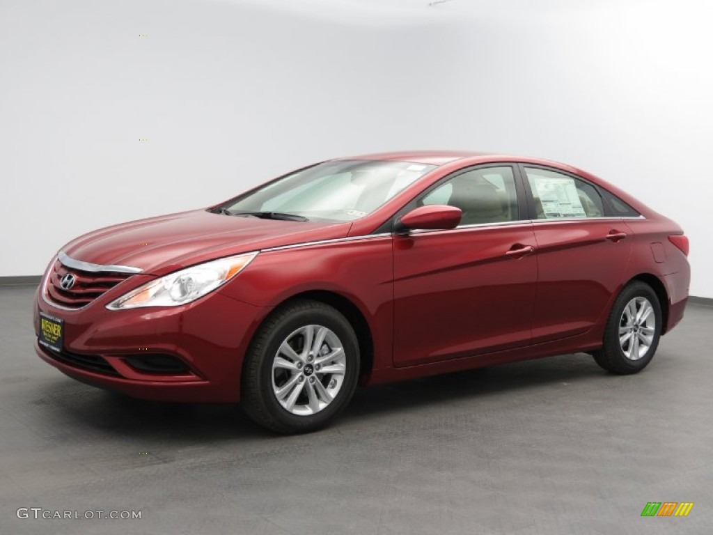 2013 Sonata GLS - Sparkling Ruby / Camel photo #1