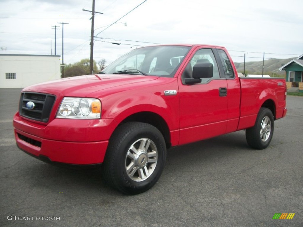 Bright Red 2006 Ford F150 STX Regular Cab Exterior Photo #79967031